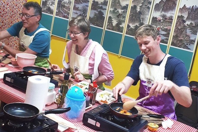 Local Home Korean Cooking Class & Market Adventure in Seoul - Four dishes in a local home kitchen