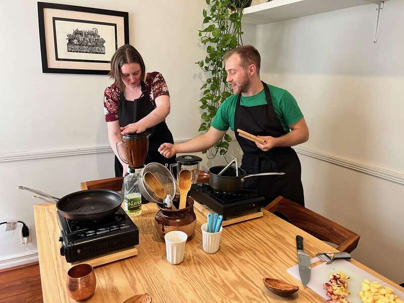 Market tour, cooking class & three-course Mexican feast - The experience at a glance