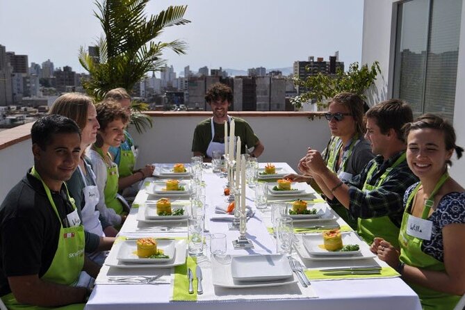 Market Tour, Tasting of 35 Fruits, and 4-Course Peruvian Cooking Class in Lima - Making a pisco sour before the four-course meal