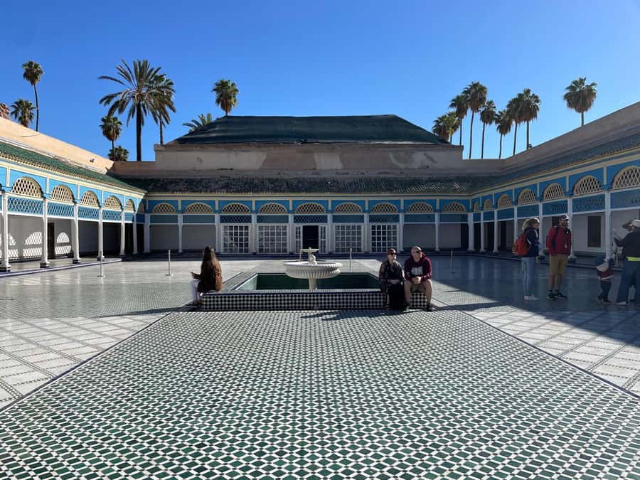Marrakech: Bahia Palace, Madrasa Bn Yousef, Souk Medina Tour - Ben Youssef Madrasa and its quiet central court