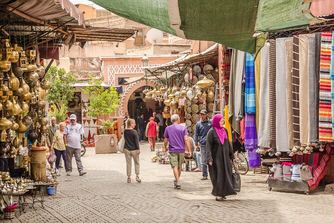 Marrakech: Bahia Palace, Saadian Tombs, Souk and Medina Tour - Bahia Palace, tilework, and quiet courtyards