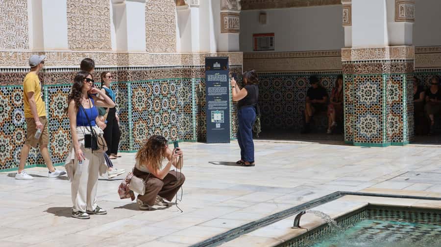 Marrakech: Ben Youssef Medersa, Le Jardin Secret & Souk Tour - Through the medina and its working souks