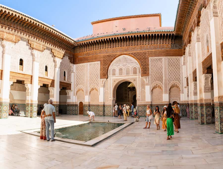 Marrakech: Monuments, Souks and Medina Guided Walking Tour - Souk Semmarine, leather, and the art of browsing