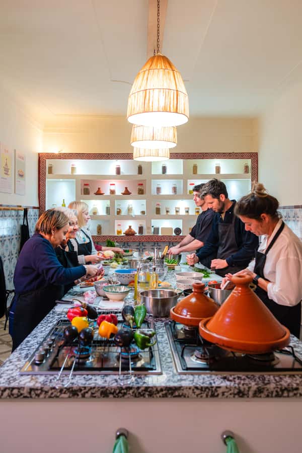 Marrakech: Moroccan Cooking Class with Market Visit and Meal - Meeting local cooks at Flavors of Marrakech
