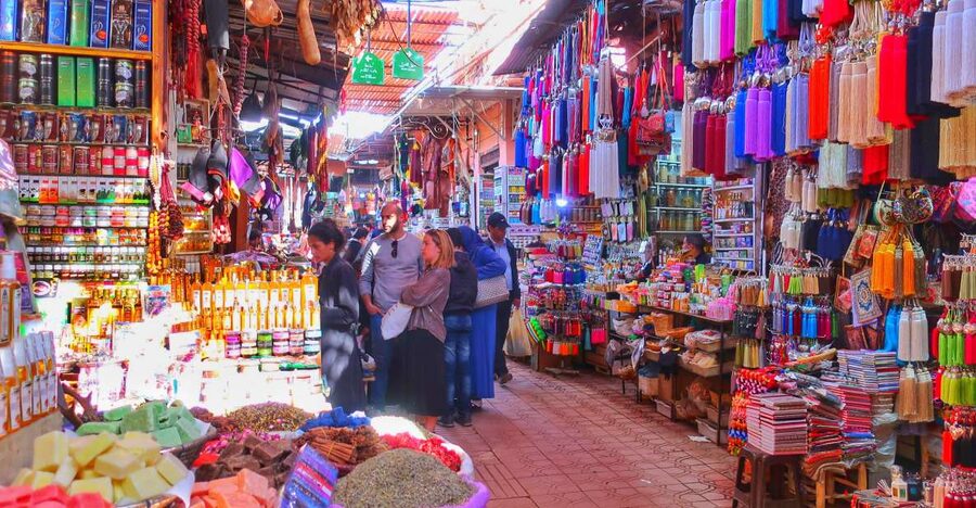 Marrakech Private Souks Shopping Tour - Brass lamps and lanterns at the final gallery