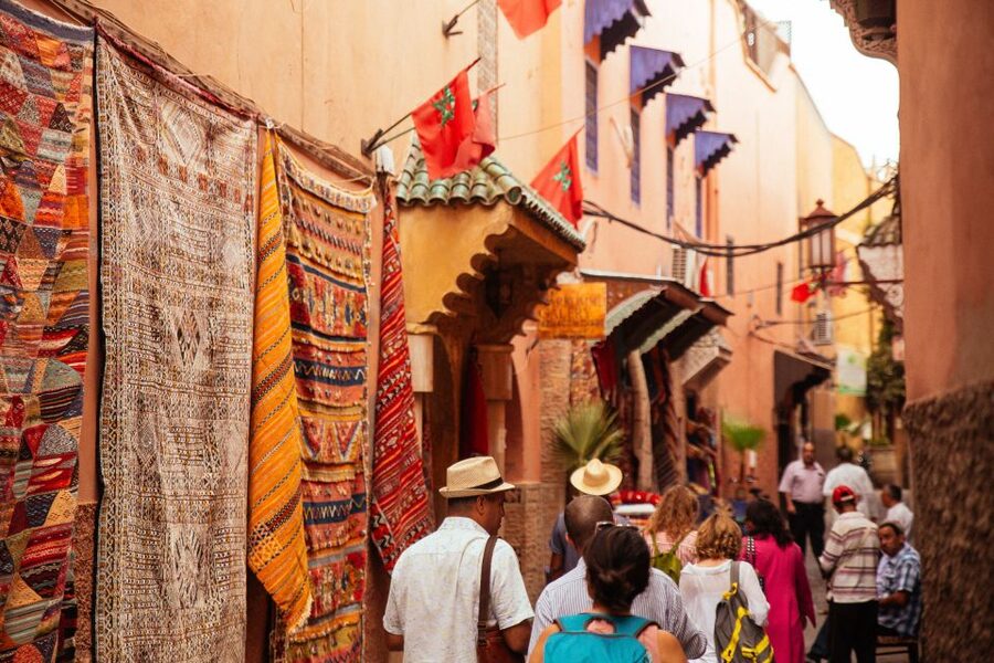 Marrakech: Private Souks Tour with Tea and Traditional Snack - From shop windows to working craft spaces