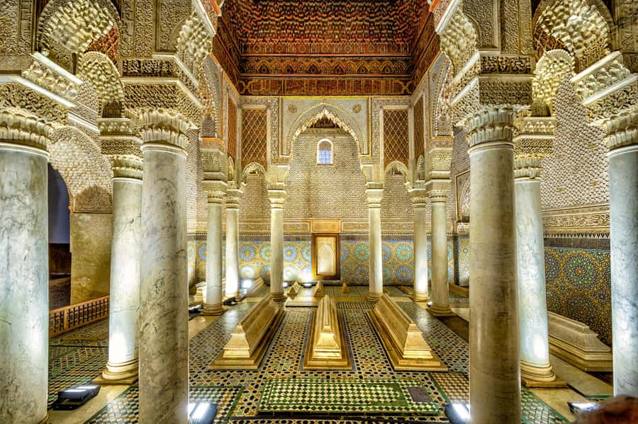 Marrakech: Saadian Tombs, Bahia Palace, Medina and Souk Tour - Meeting at Cafe ARGANA in Djemaa Al Fna