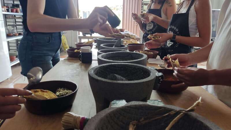 Mexico: Salsa Making Class in a Market with a Chef - Walking Through the Market for Chiles and Spices