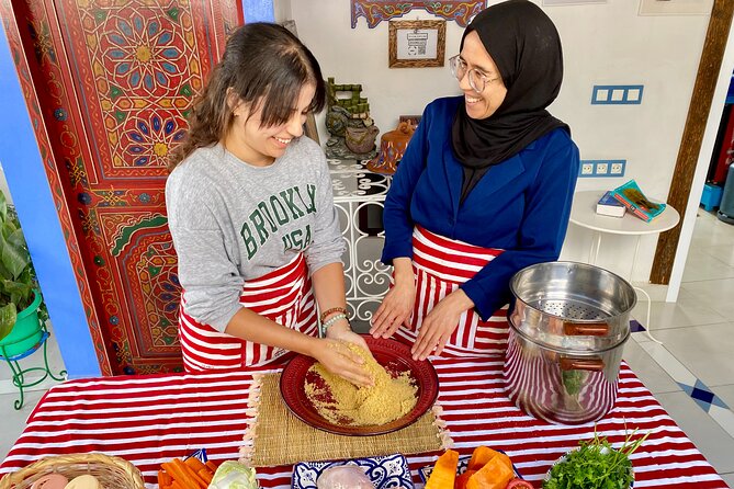 Moroccan Cooking Class with a Local Family & Market Visit - Pickup, timing, and booking details
