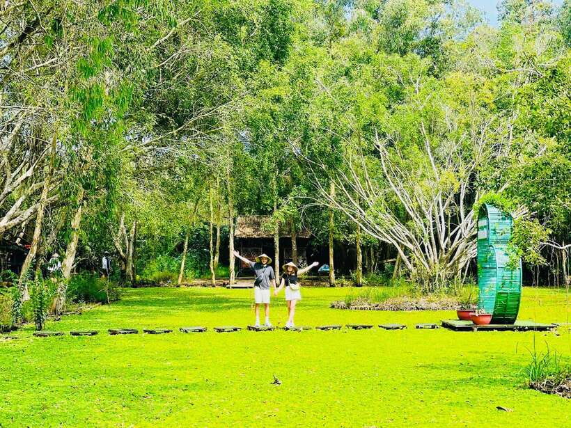 Nature reservation and Floating Market - Cruising Lung Ngoc Hoang’s wetland channels