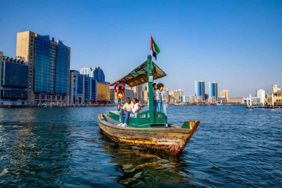 Old Dubai Heritage Tour: Souks, Mosques & more hidden gems! - Crossing Dubai Creek by abra