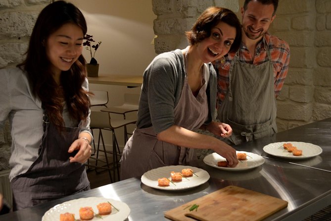 Paris Evening Cooking Class French Dinner and Market Visit Option - Preparing a Three-Course French Dinner