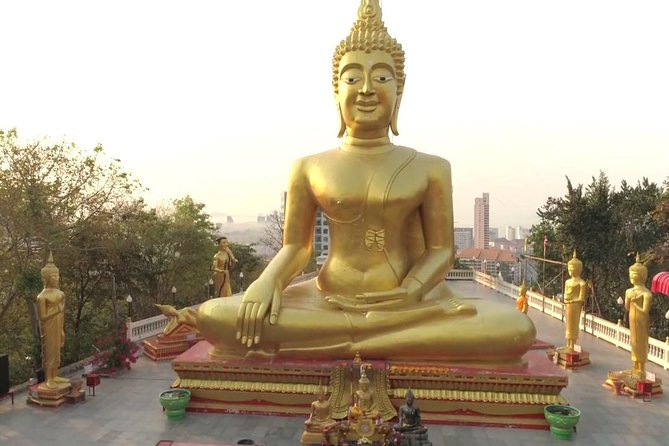 Pattaya Viewpoint, Big Buddha & Floating Market with Lunch - Guide service, group size, and transport