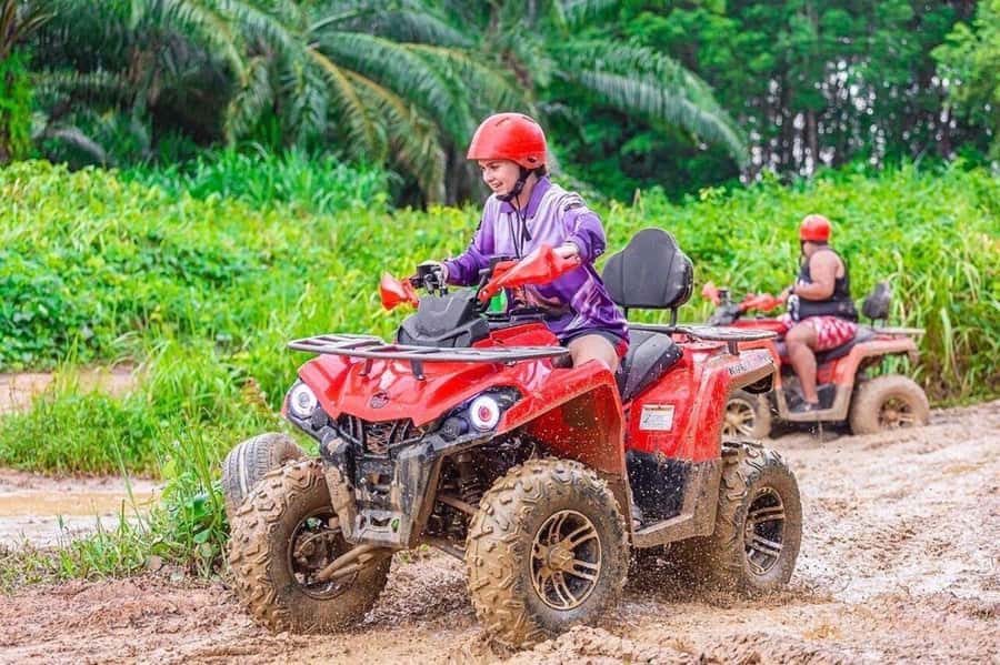 Phuket: Old Town + ATV 30Min Zipline 15Pform + Night Market - The 30-minute ATV ride through rough ground
