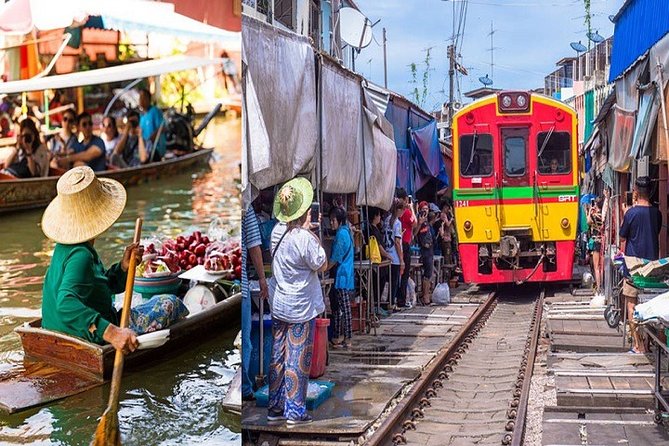 Private Amphawa & Maeklong Railway Market Day Tour with Fireflies - Wat Bang Kung and the temple inside the trees