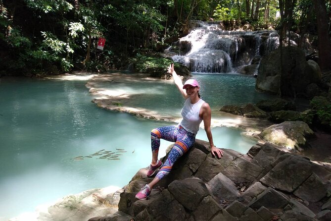 Private Excursion to Floating Market and Erawan Waterfall - Damnoen Saduak by private long-tail boat