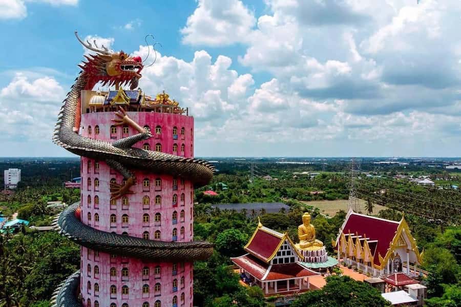 Private Floating & Train Market + DRAGON Temple + Thai Cafe - Key points to know before booking
