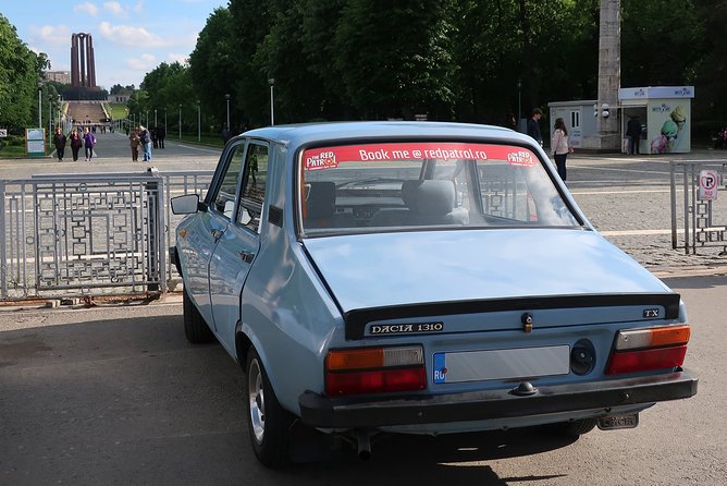Private-Red Patrol Bucharest Flea Market Tour with a Romanian car - Riding in a classic Romanian Dacia