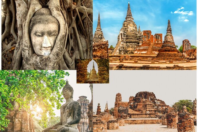 Private Tour to Railway Market Floating Market and Ayutthaya - Wat Mahathat and Ayutthaya’s lost capital