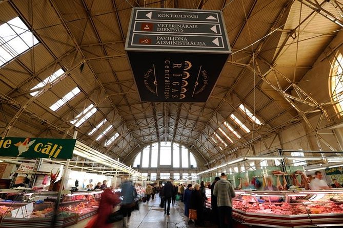 Riga Central Market - Outdoor stalls and the route toward Spikeri