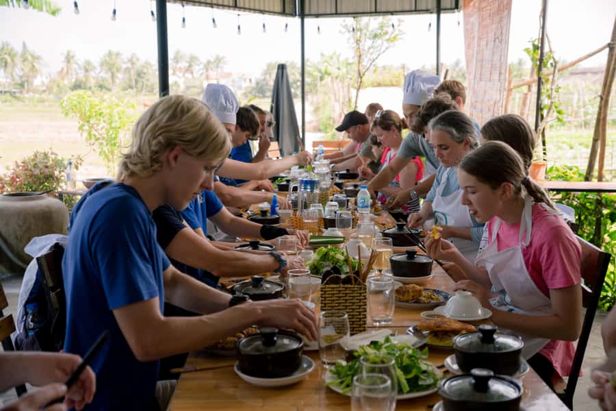 Rural Cycle, Market Tour, Basket Boat & Organic Farm Cooking - Getting your hands dirty at the organic farm