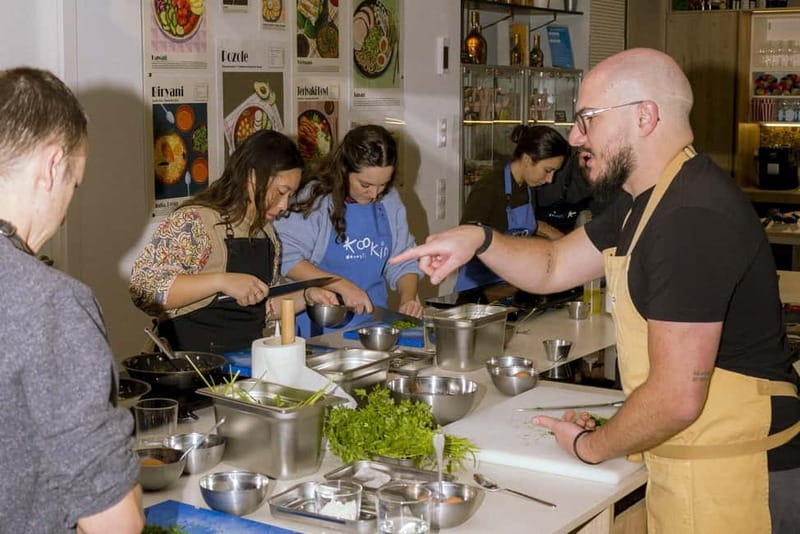 San Sebastián: Market Tour and Basque Cooking Class English - From market shopping to the cooking school