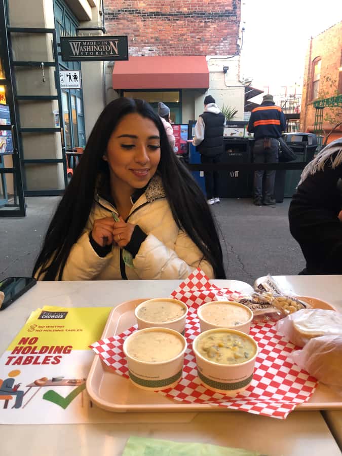Secret Food Tours: Seattle Pike Place Market - Sesame chicken adds a savory turn