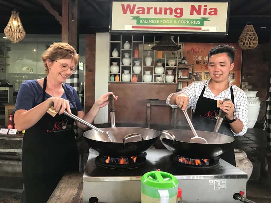 Seminyak: Balinese Cooking Class & Market Tour - The reward: a banquet you helped prepare