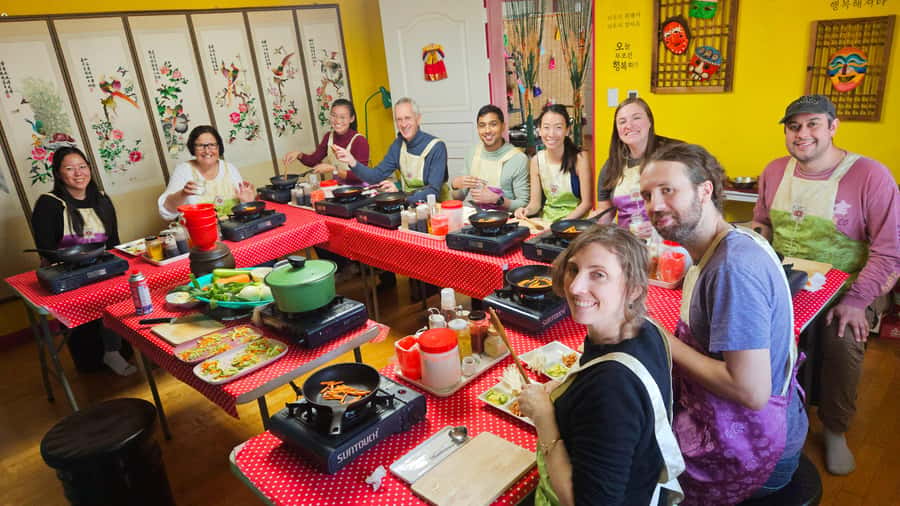 Seoul: Korean Cooking Class at a Local Home and Market Tour - Hanjeongsik turns class into a proper meal