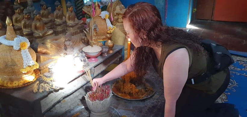 Siem Reap Cambodian Buddhist Water Blessing and Local Market - The tuk-tuk ride south from Siem Reap