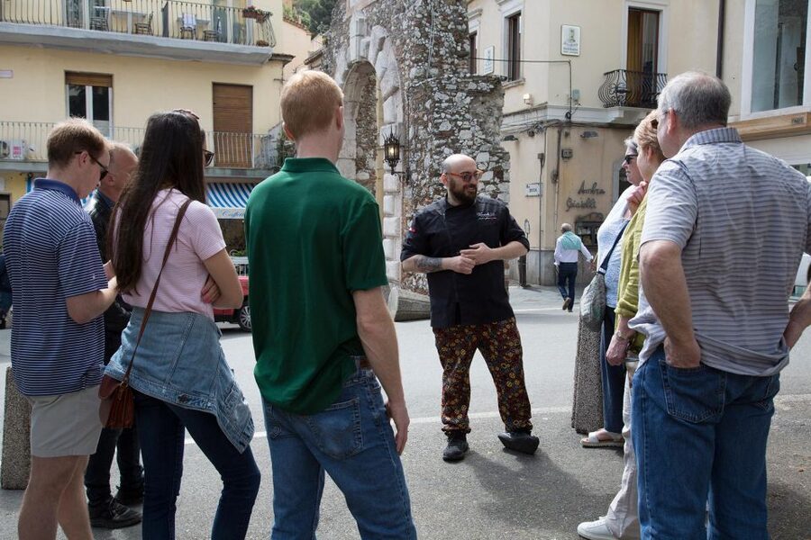 Taormina: Sicilian Cooking Class w/ a Visit to Local Market - Eating what you prepared