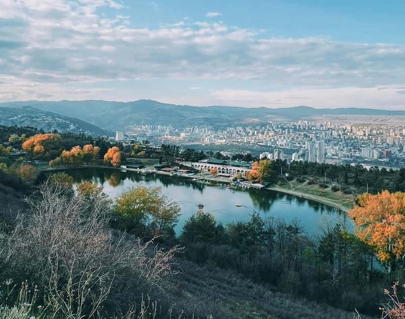 Tbilisi 2 Parks: Turtle Lake & Dedaena Park with Flea Market - The water bicycle option and lakeside break