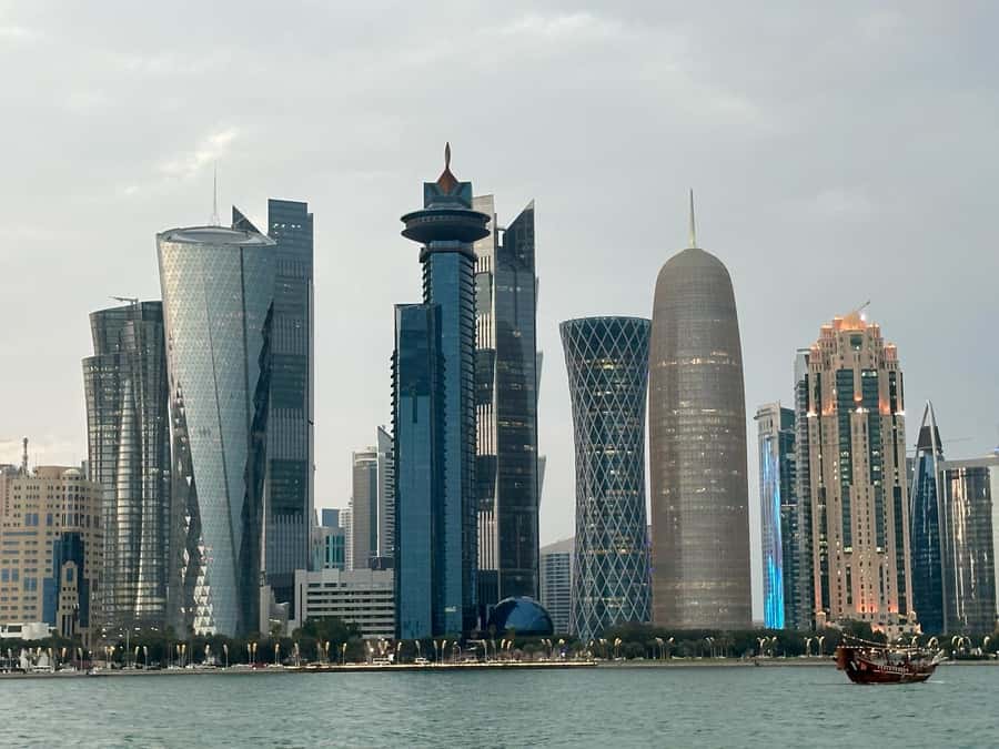 Things To Do In Doha: City Tour, Souq Waqif & Dhow Boat Ride - Lusail Marina and the I Love Lusail statue