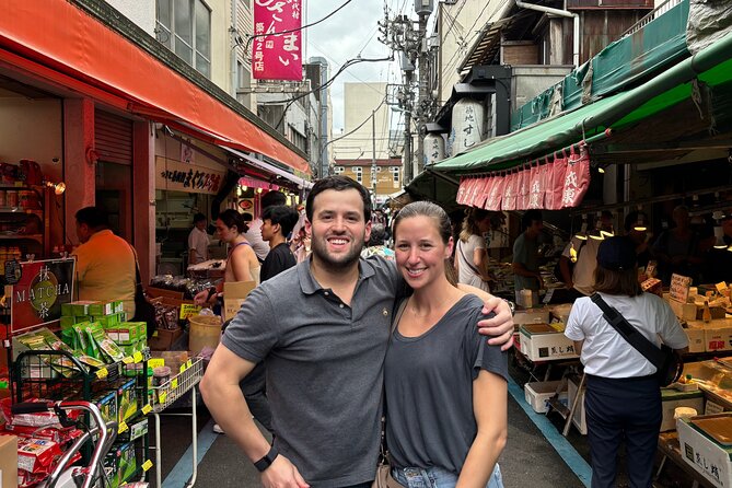 Tokyo: Private Tsukiji Fish Market Tour with 3 food stops - Tsukiji Hongan-ji brings a different mood