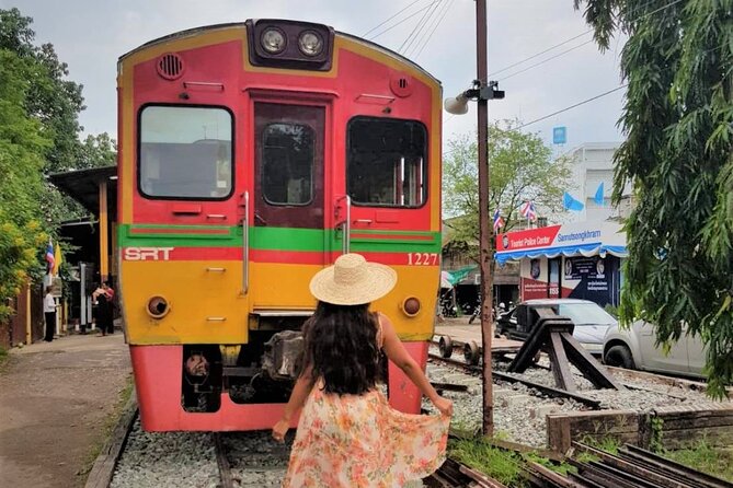 Train & Floating Market Food Adventure + Scenic train ride - Leaving Bangkok early for Mae Klong