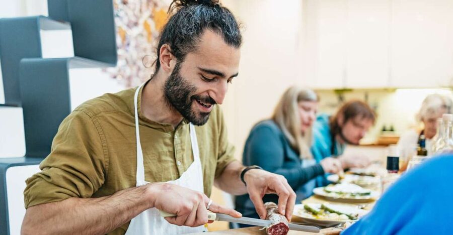 Venice: Rialto Market Tour, Cooking Class, and Lunch - Lunch with wine and conversation