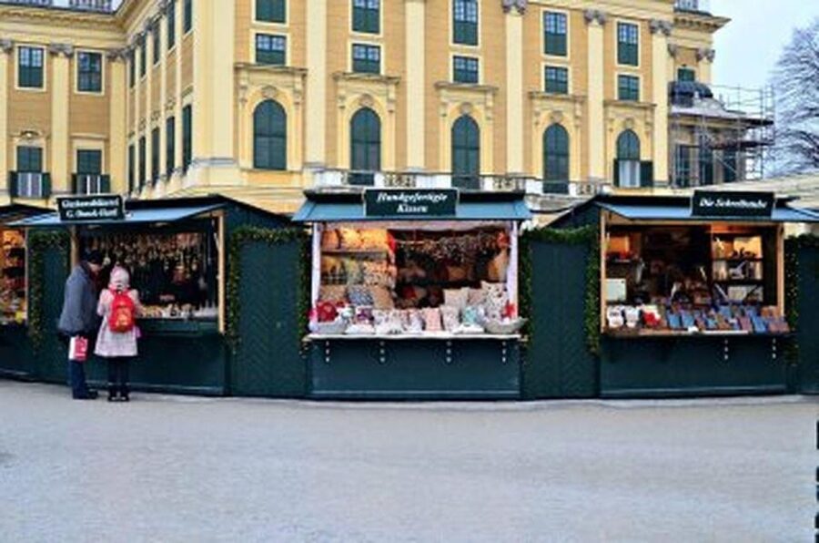 Vienna: Schönbrunn Palace & Christmas Market Walking Tour - The gardens and palace setting